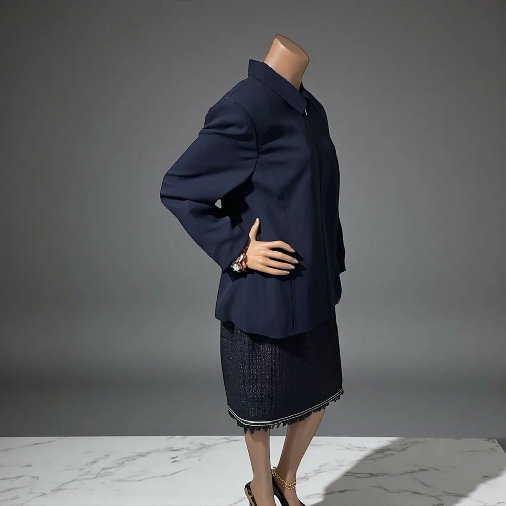 Karen Scott Dark Blue Women's Suit Jacket☑️ - Picture 2 of 8
